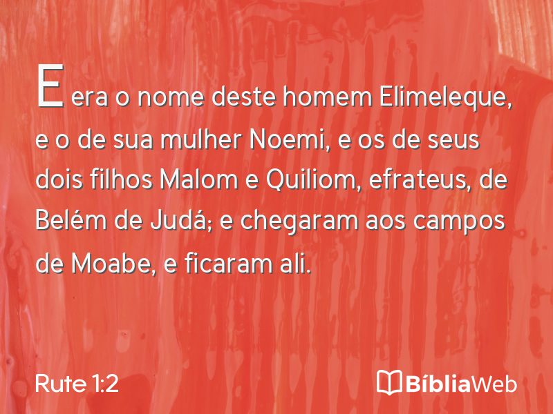 Rute 1:2 em imagem para compartilhar