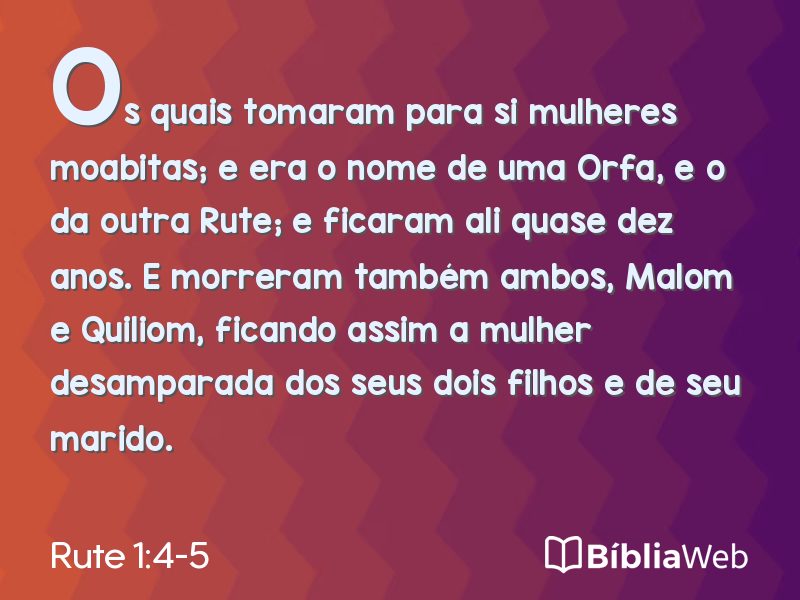 Rute 1:4-5 em imagem para compartilhar
