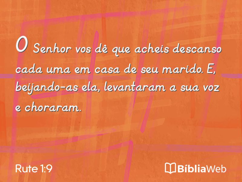 Rute 1:9 em imagem para compartilhar