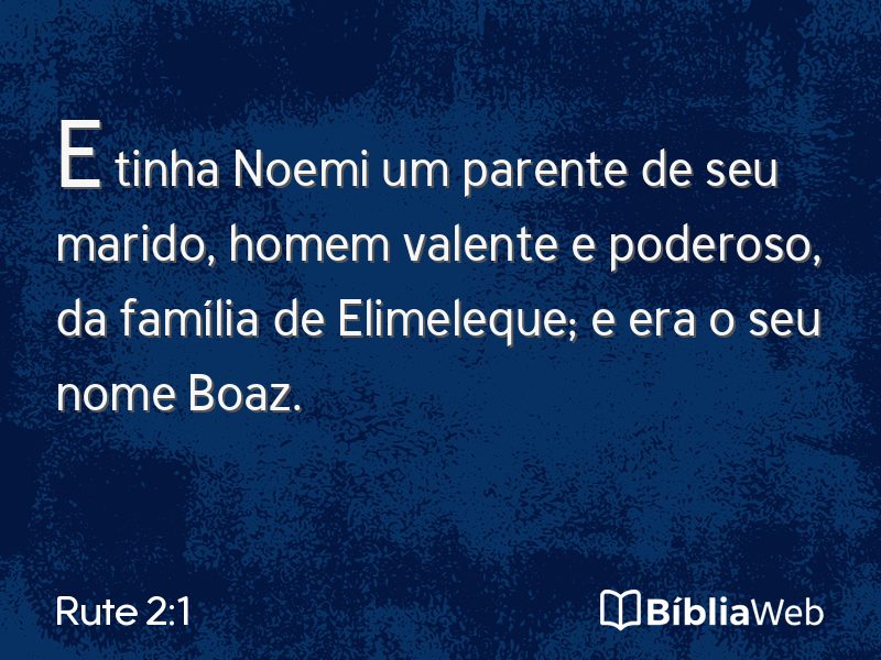 Rute 2:1 em imagem para compartilhar
