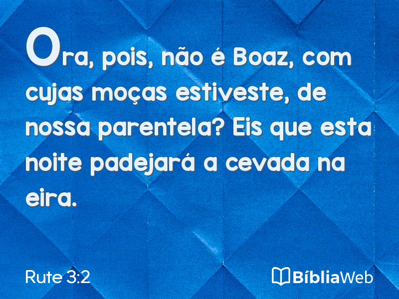 Rute 3:2 em imagem para compartilhar