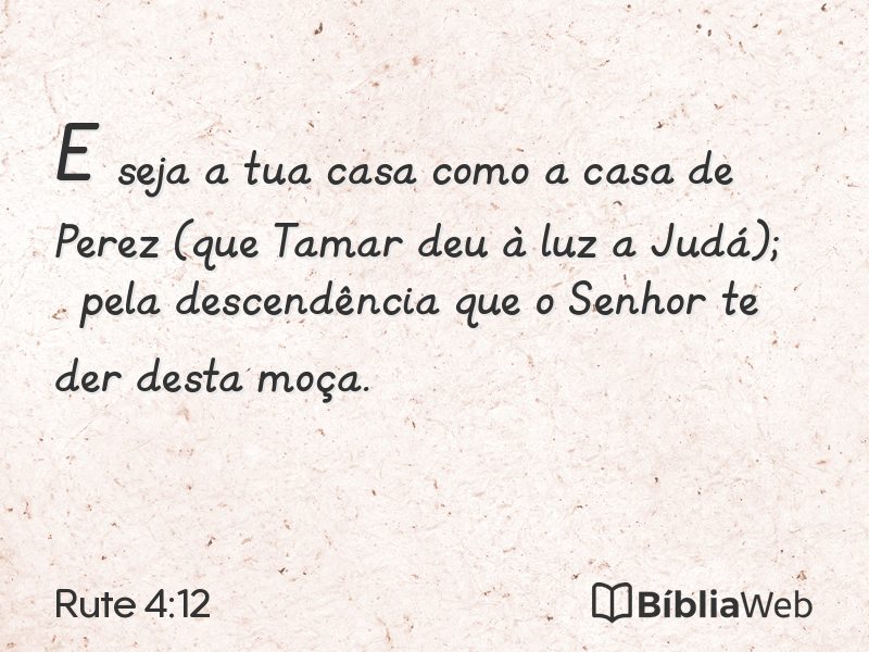 Rute 4:12 em imagem para compartilhar