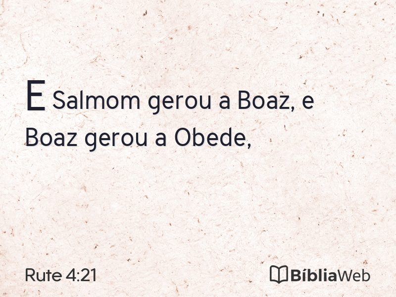 Rute 4:21 em imagem para compartilhar