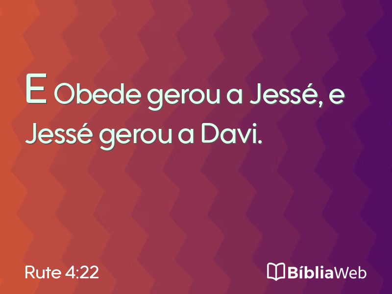 Rute 4:22 em imagem para compartilhar