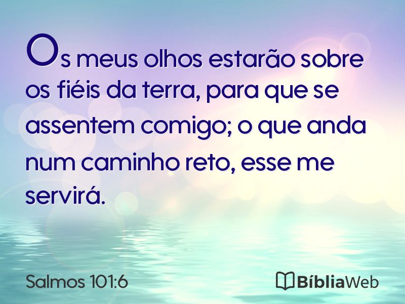 Salmos 101:6 em imagem para compartilhar