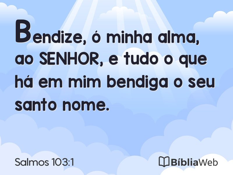 Salmos 103:1 em imagem para compartilhar