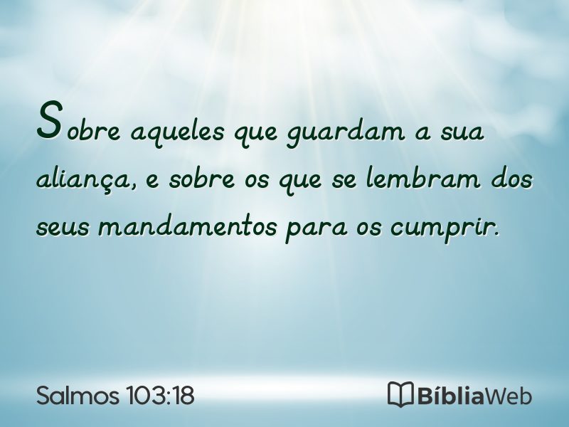 Salmos 103:18 em imagem para compartilhar
