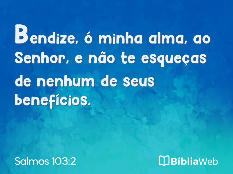 Salmos 103:2 em imagem para compartilhar