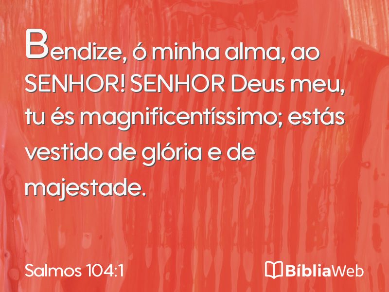 Salmos 104:1 em imagem para compartilhar