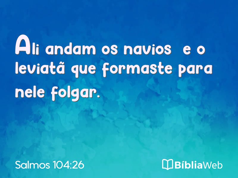 Salmos 104:26 em imagem para compartilhar