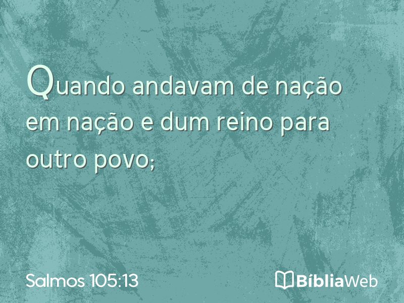 Salmos 105:13 em imagem para compartilhar