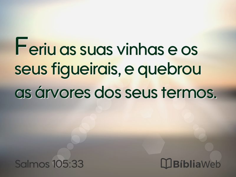 Salmos 105:33 em imagem para compartilhar