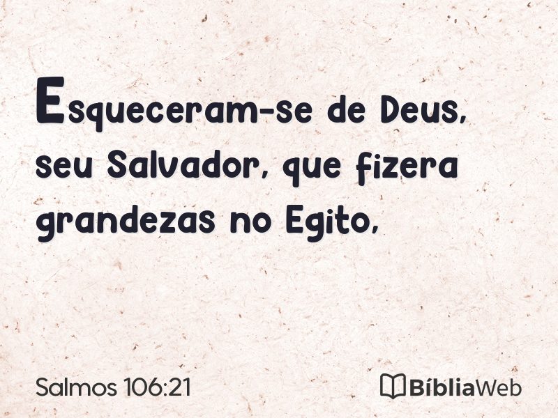 Salmos 106:21 em imagem para compartilhar