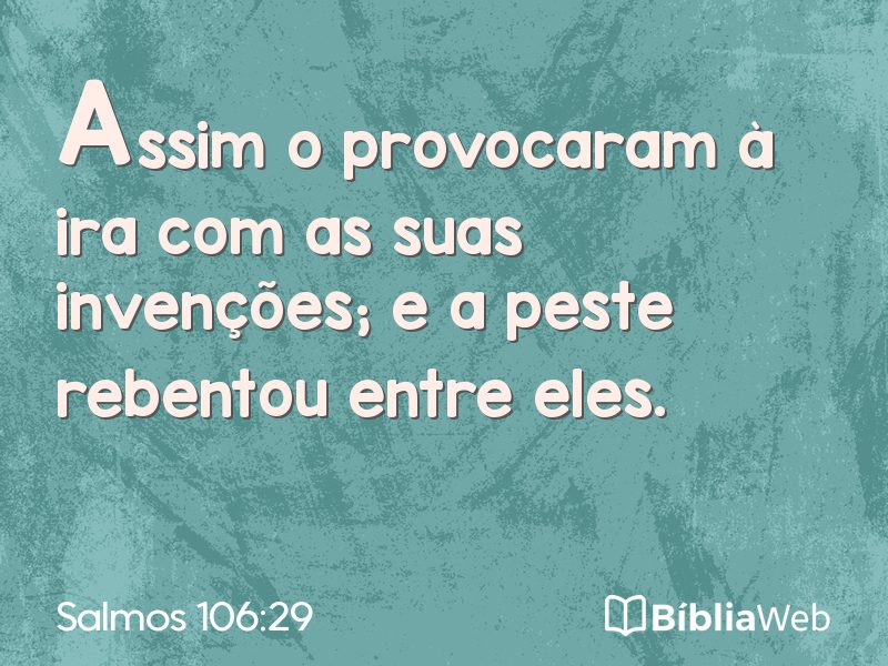 Salmos 106:29 em imagem para compartilhar
