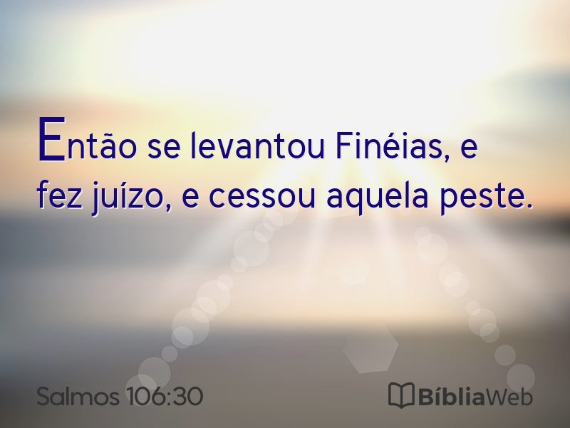 Salmos 106:30 em imagem para compartilhar