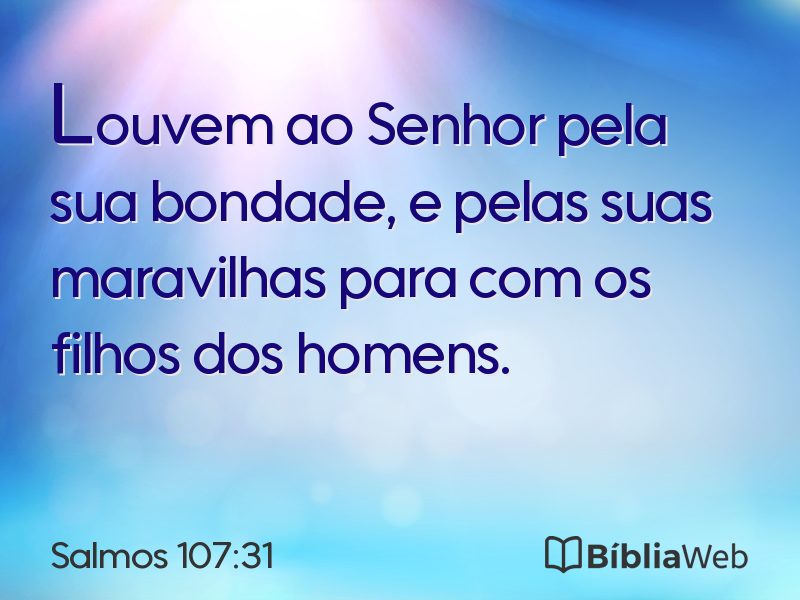 Salmos 107:31 em imagem para compartilhar