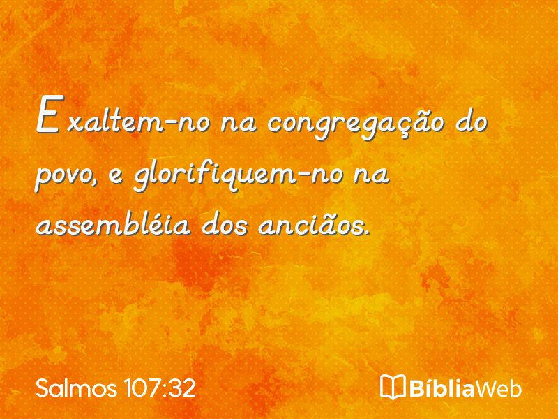 Salmos 107:32 em imagem para compartilhar