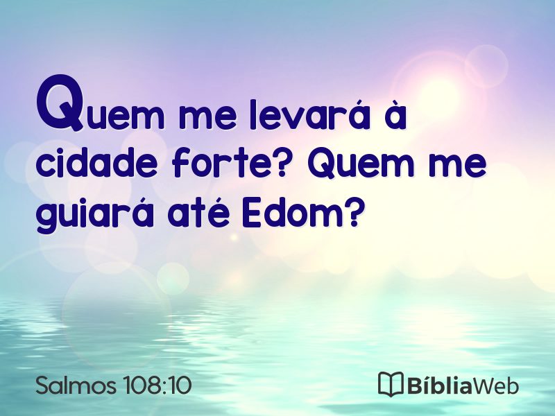 Salmos 108:10 em imagem para compartilhar
