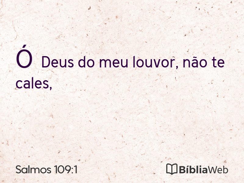 Salmos 109:1 em imagem para compartilhar