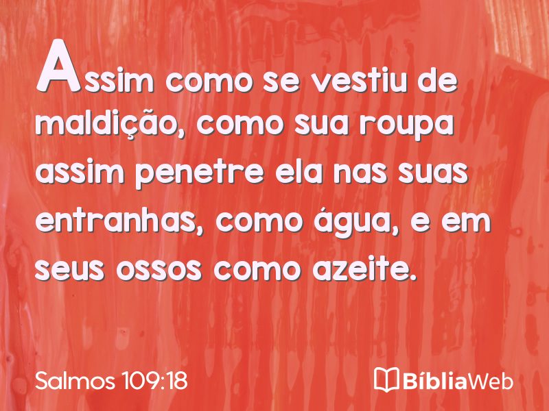 Salmos 109:18 em imagem para compartilhar