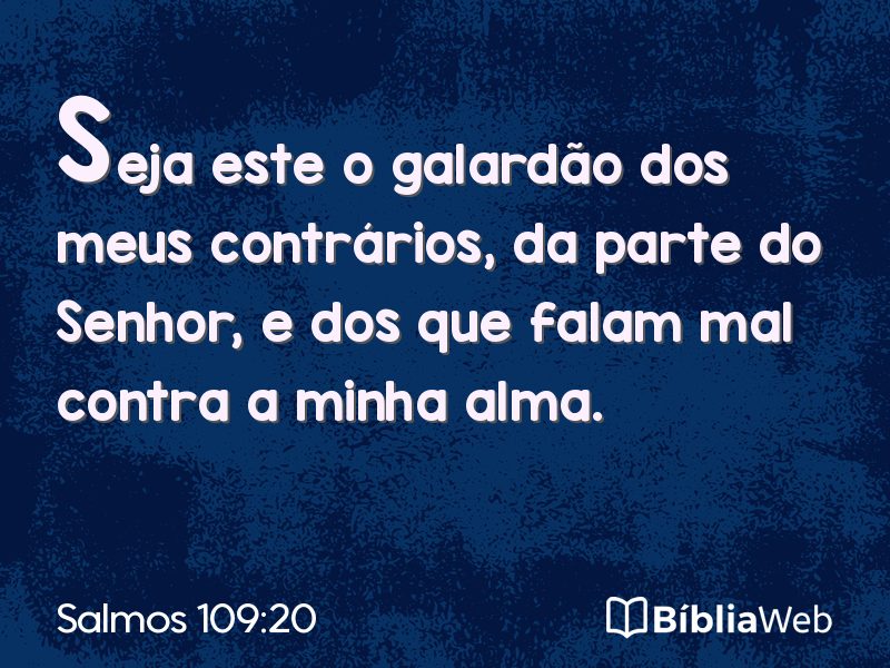 Salmos 109:20 em imagem para compartilhar