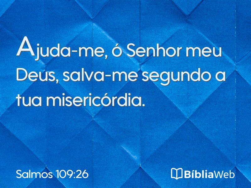 Salmos 109:26 em imagem para compartilhar