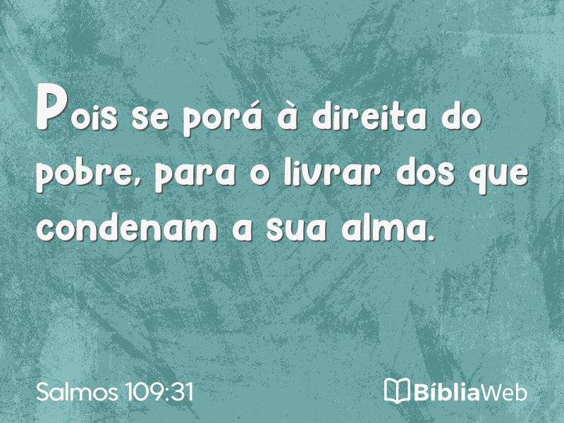 Salmos 109:31 em imagem para compartilhar