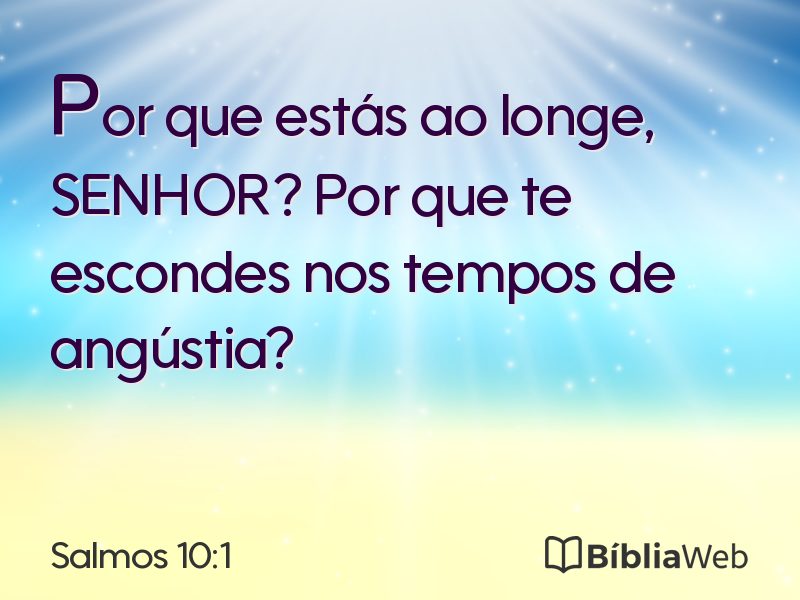 Salmos 10:1 em imagem para compartilhar
