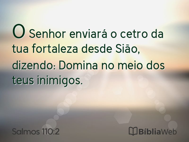 Salmos 110:2 em imagem para compartilhar
