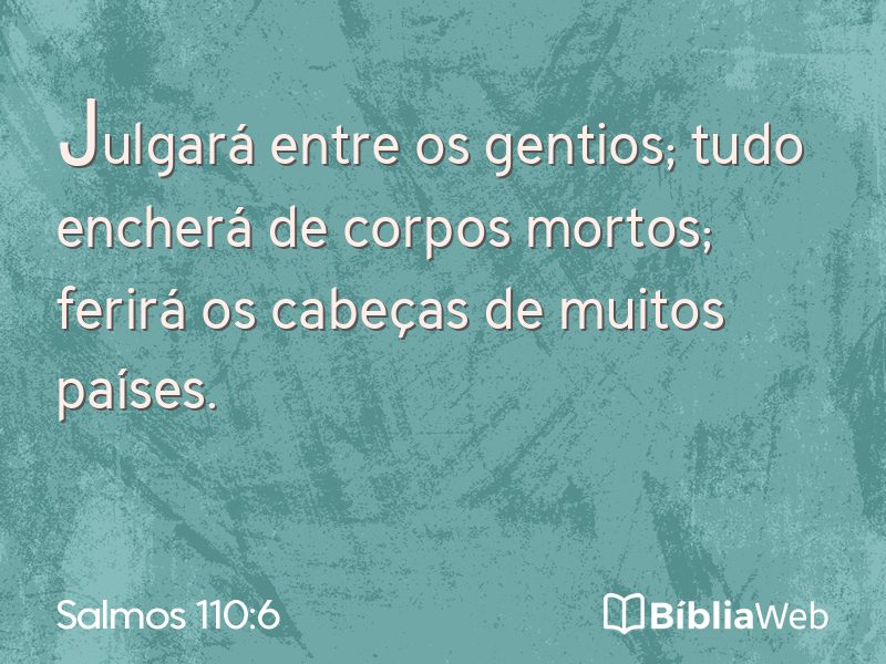 Salmos 110:6 em imagem para compartilhar