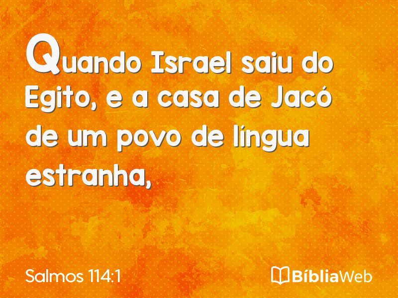 Salmos 114:1 em imagem para compartilhar