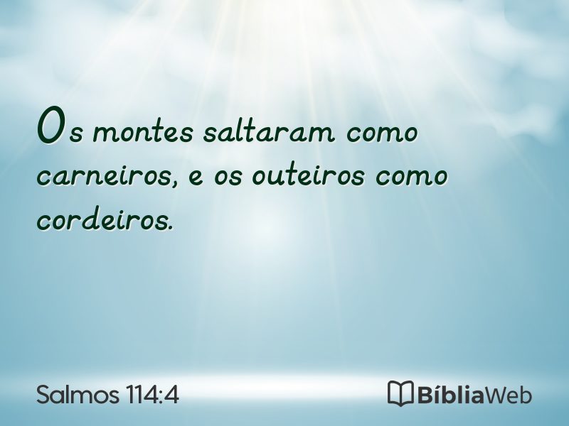 Salmos 114:4 em imagem para compartilhar
