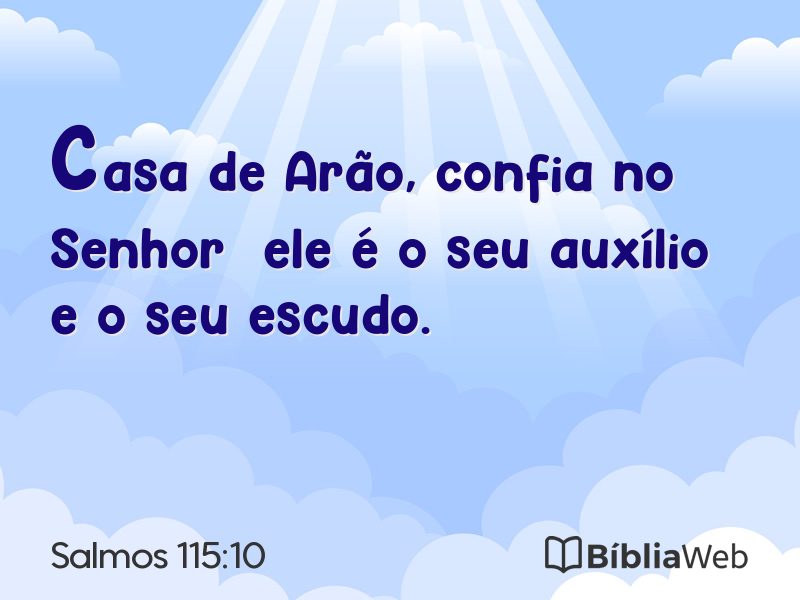 Salmos 115:10 em imagem para compartilhar