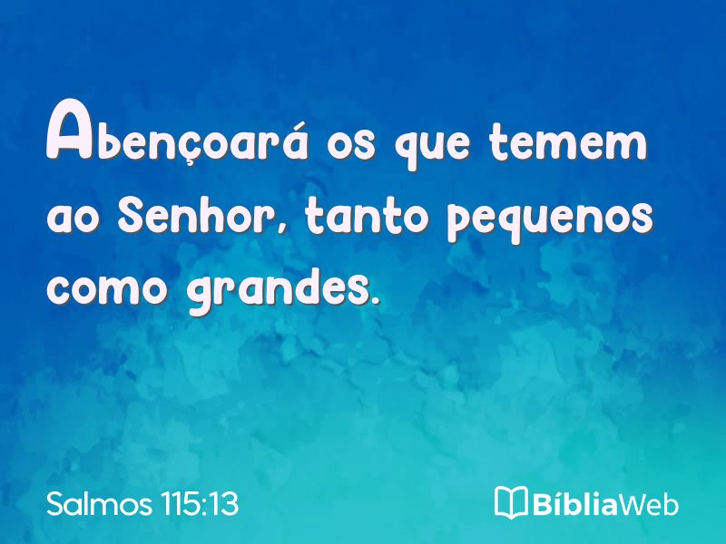 Salmos 115:13 em imagem para compartilhar