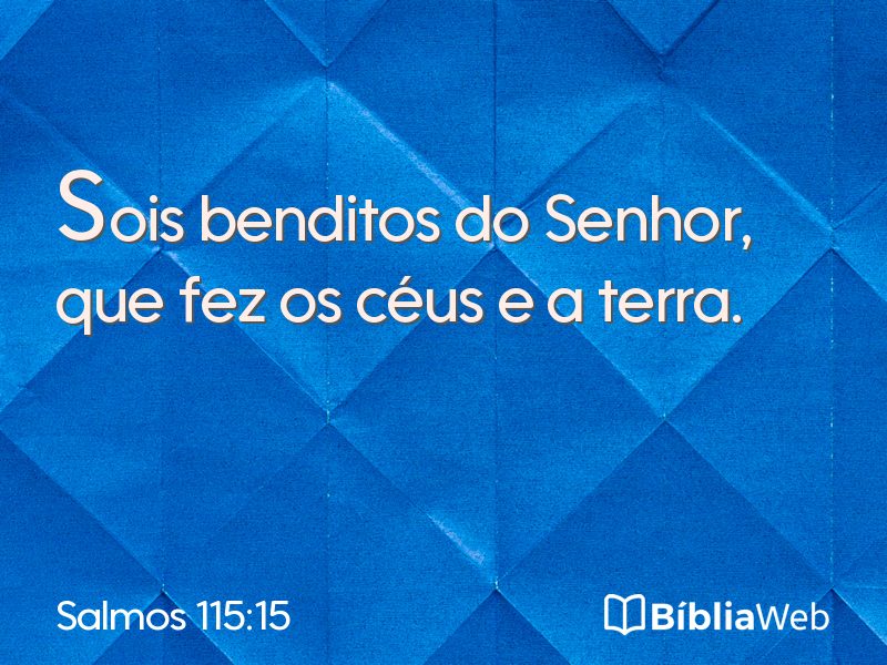 Salmos 115:15 em imagem para compartilhar