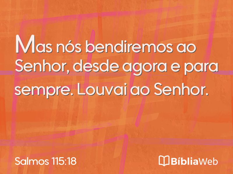 Salmos 115:18 em imagem para compartilhar