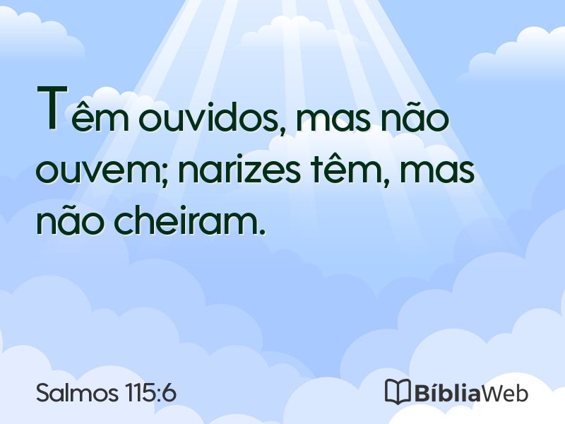 Salmos 115:6 em imagem para compartilhar