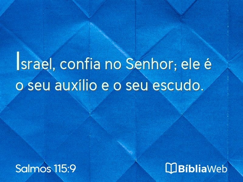 Salmos 115:9 em imagem para compartilhar