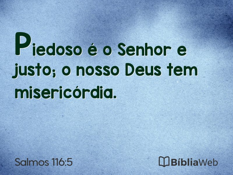 Salmos 116:5 em imagem para compartilhar