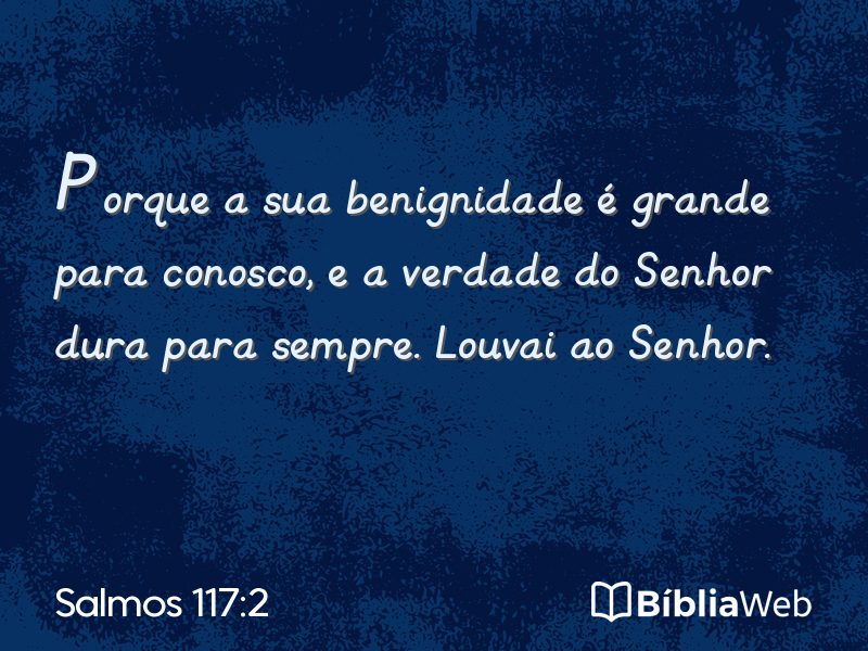 Salmos 117:2 em imagem para compartilhar