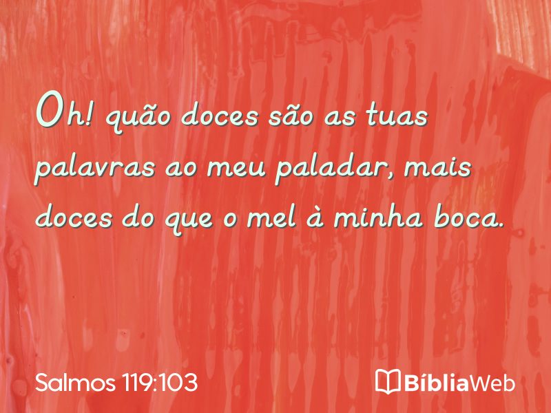 Salmos 119:103 em imagem para compartilhar