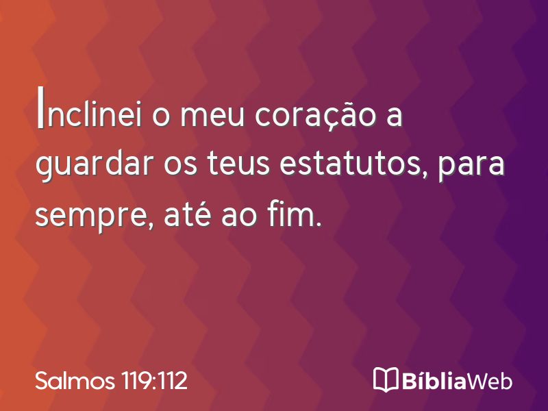 Salmos 119:112 em imagem para compartilhar