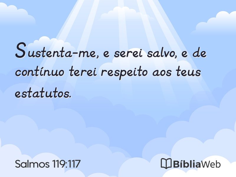 Salmos 119:117 em imagem para compartilhar