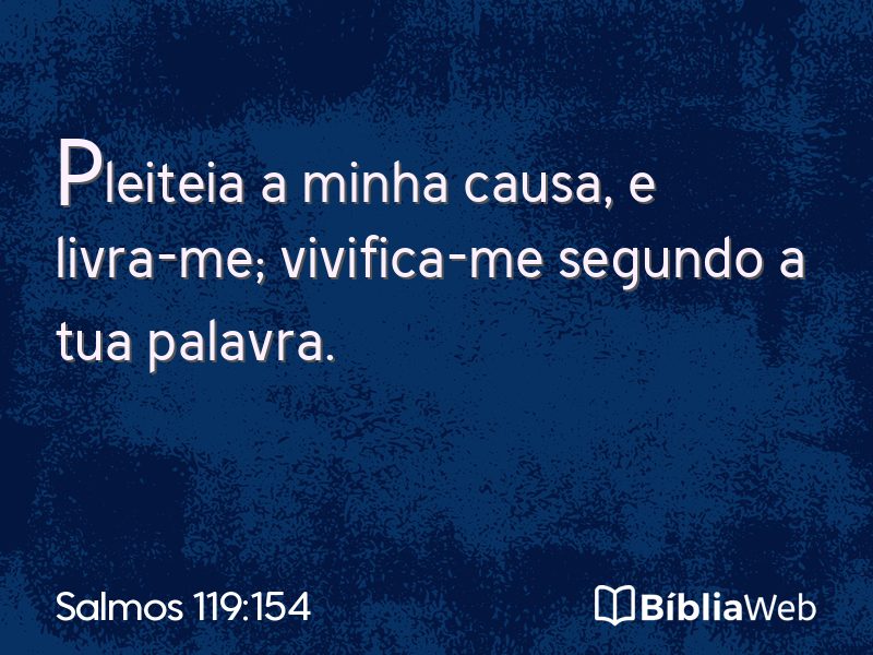 Salmos 119:154 em imagem para compartilhar