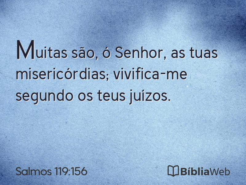 Salmos 119:156 em imagem para compartilhar