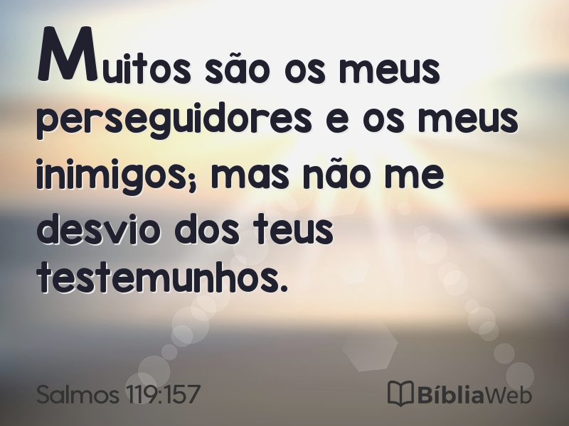 Salmos 119:157 em imagem para compartilhar