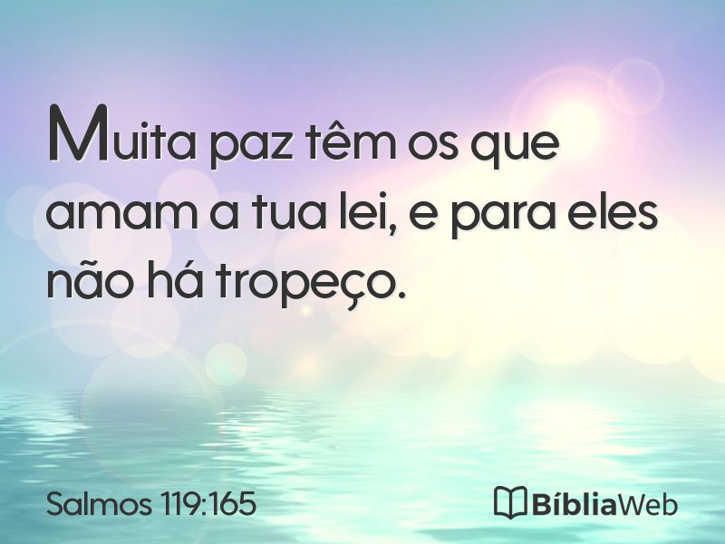 Salmos 119:165 em imagem para compartilhar