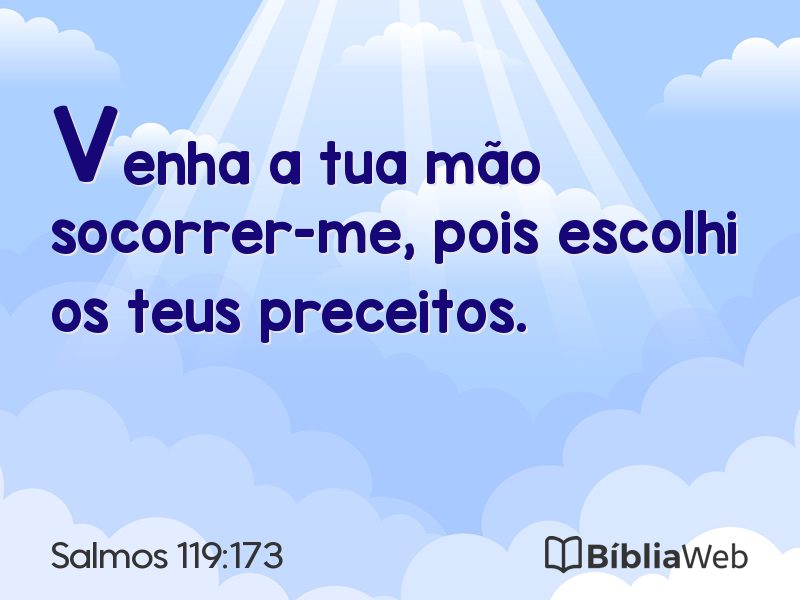 Salmos 119:173 em imagem para compartilhar