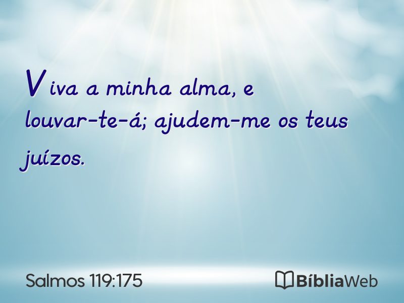 Salmos 119:175 em imagem para compartilhar