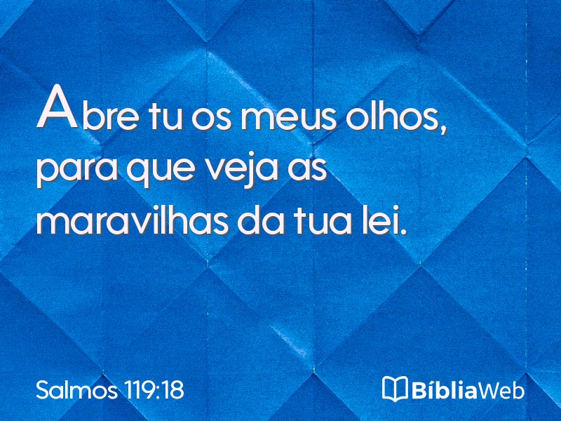 Salmos 119:18 em imagem para compartilhar